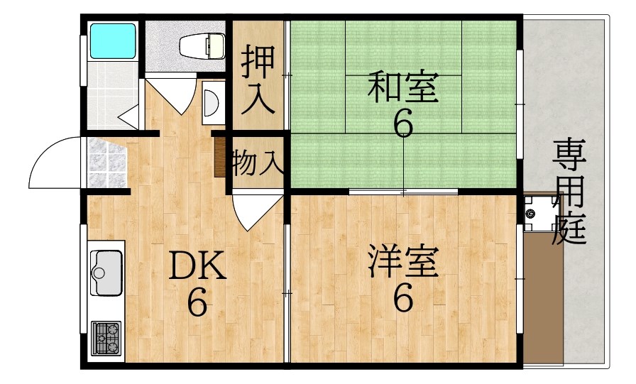 ハイツ学園前 間取り図