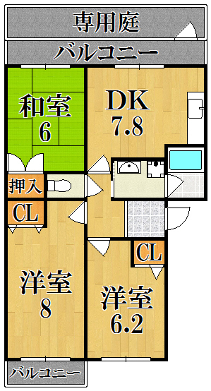 グレイス新大宮 間取り図