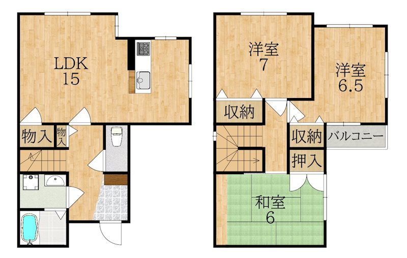 谷崎邸Ｂ 間取り図