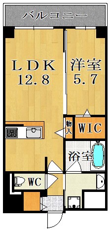 アートスクエア新大宮 705号室 間取り