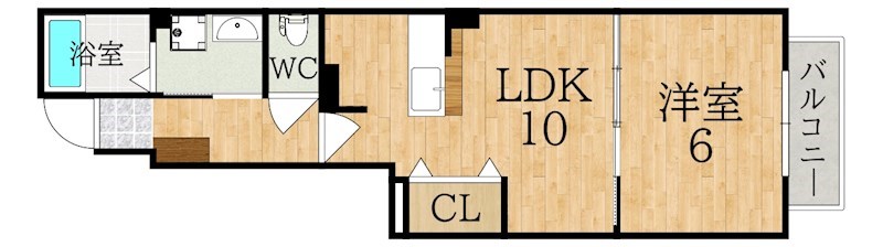 ジェルメ中山Ｂ 101号室 間取り