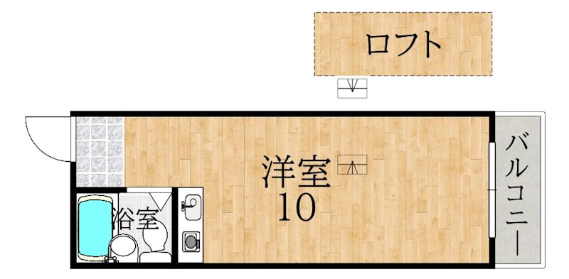 イーグルビル 202号室 間取り