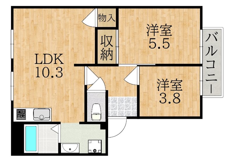 サニーハウスＡ 間取り図