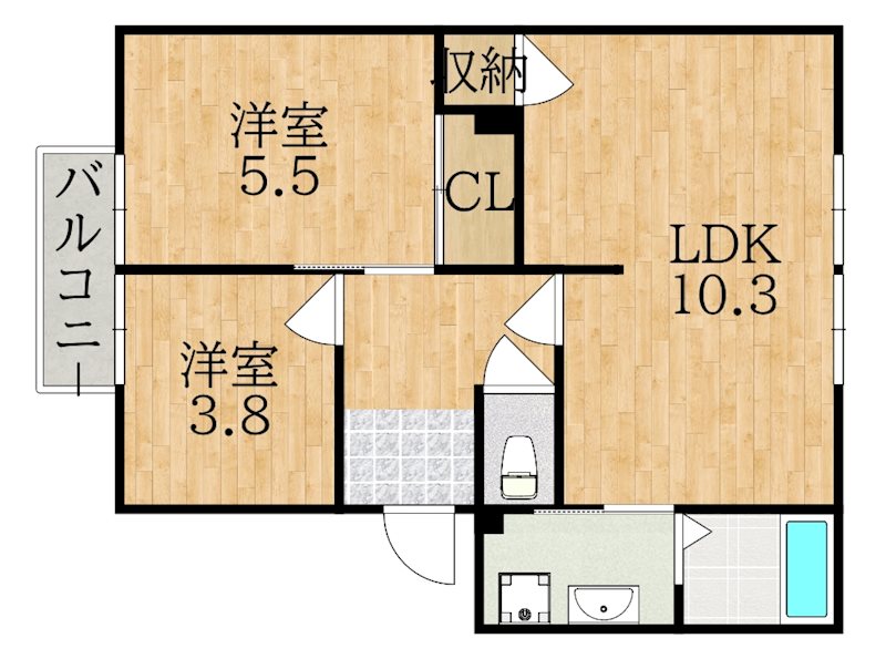 サニーハウスＡ 間取り図