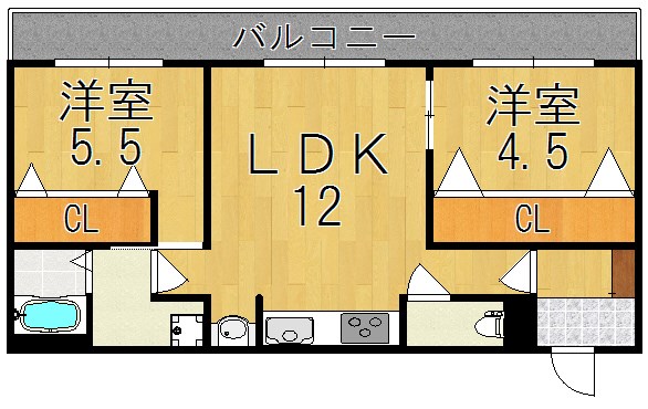 ラビタ柳町Ⅱ（ヤナギマチ） 間取り図