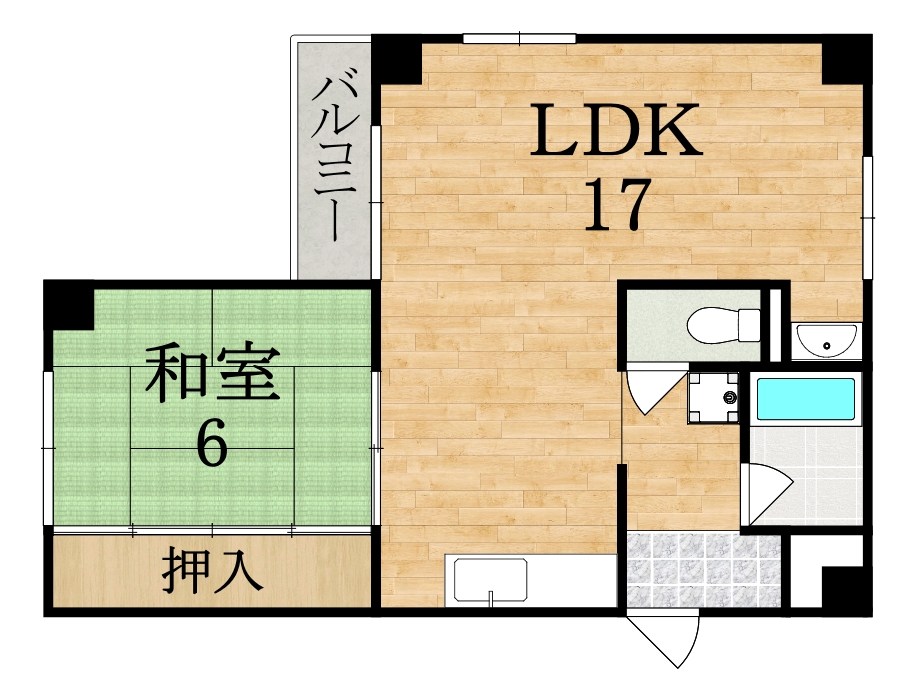 VITA壱分 305号室 間取り