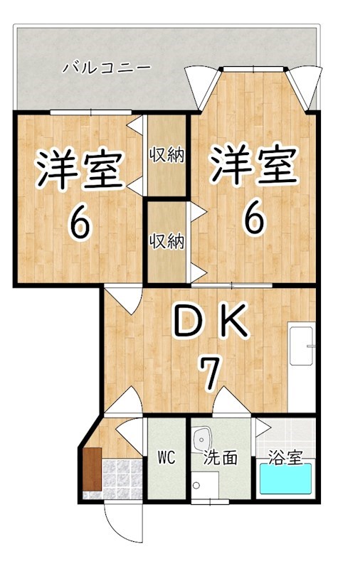 アムールⅡ 間取り図