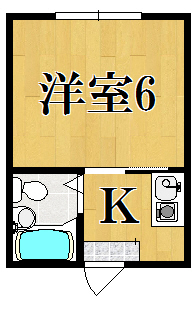 コーポ諏訪西大寺 102号室 間取り