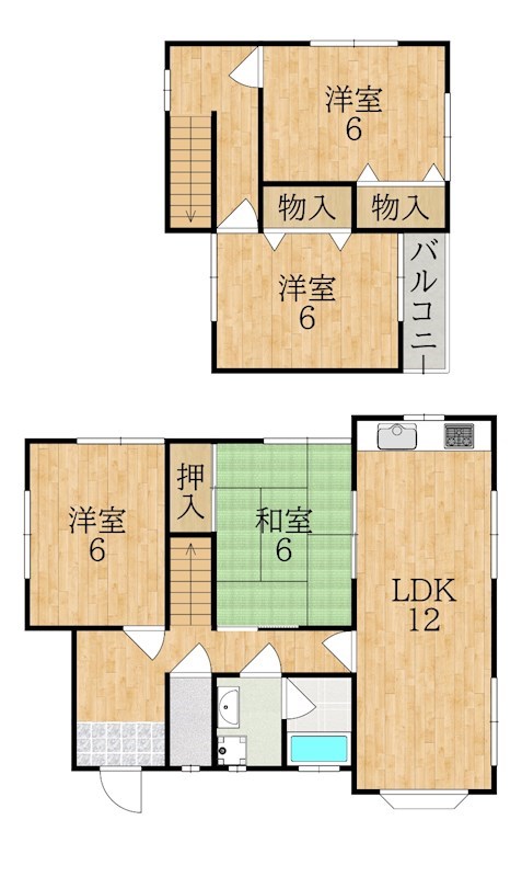 千代ヶ丘3丁目戸建 間取り