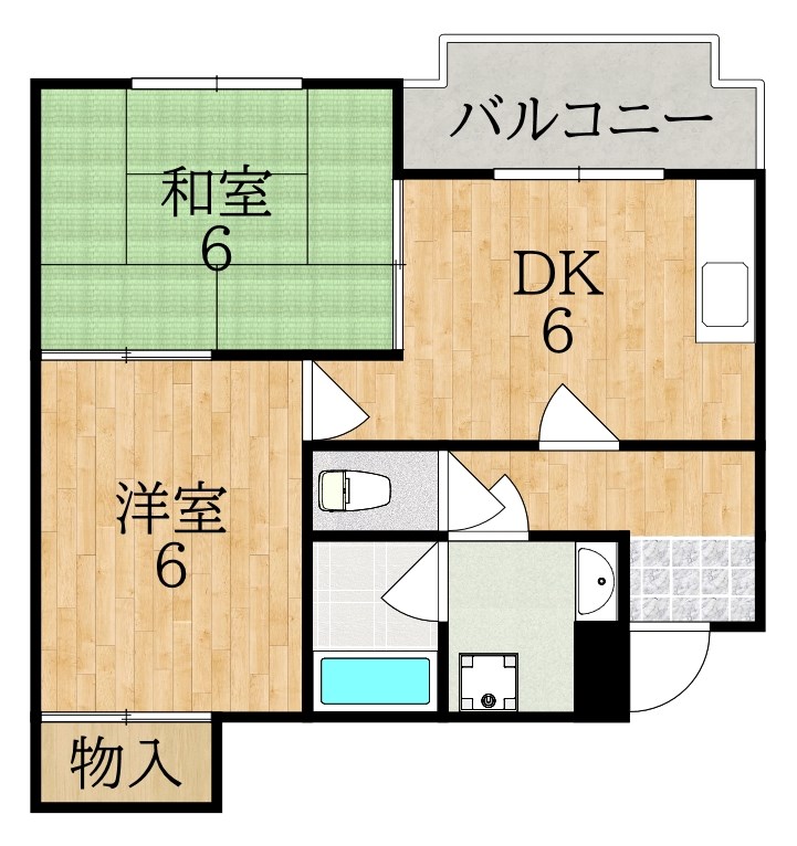 プルミエ和光 202号室 間取り