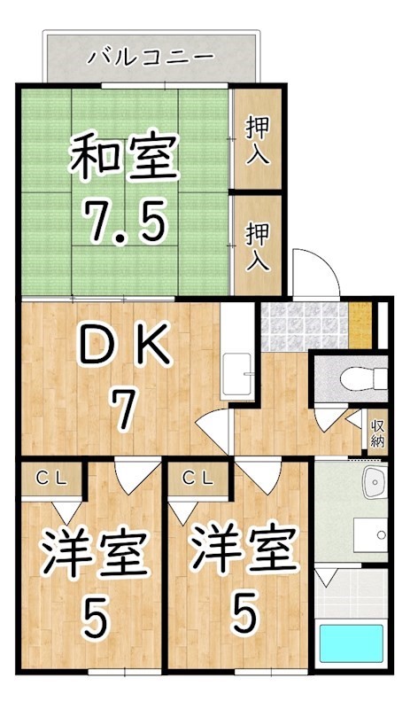 ノース・サンティーナ 間取り図