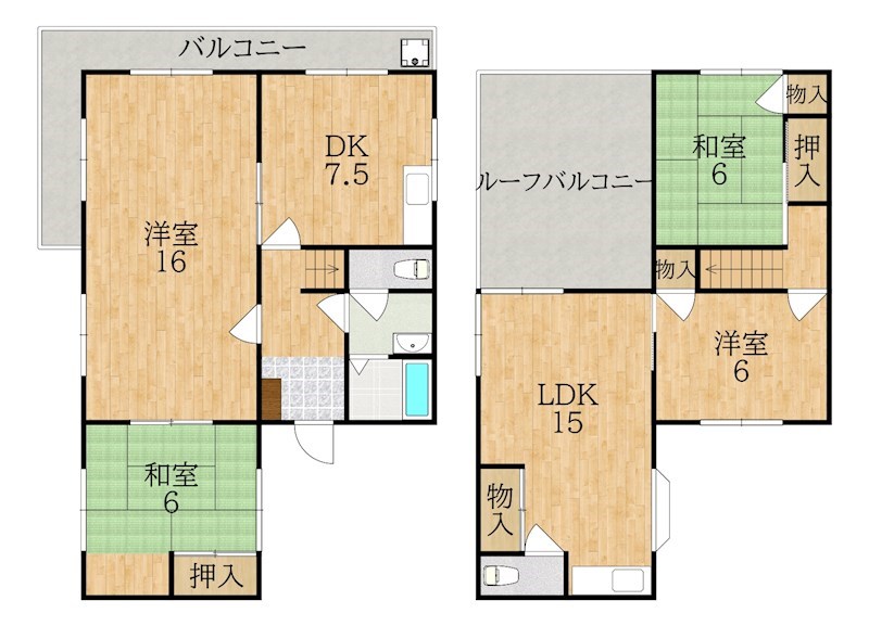 谷内邸 間取り図