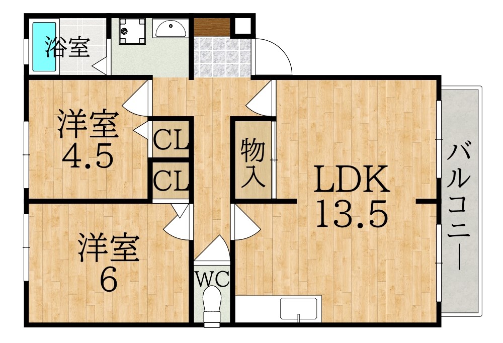 グランシャリオＡ棟 間取り図