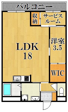 グランパル佐保 間取り図