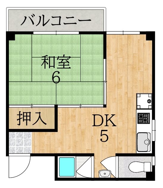 学園大和ハイツ 207号室 間取り