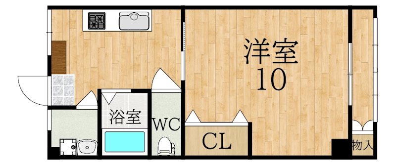 高見松葉マンション 間取り図