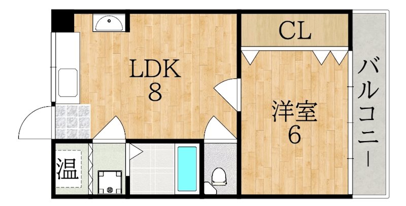 マンションヒライ 208号室 間取り