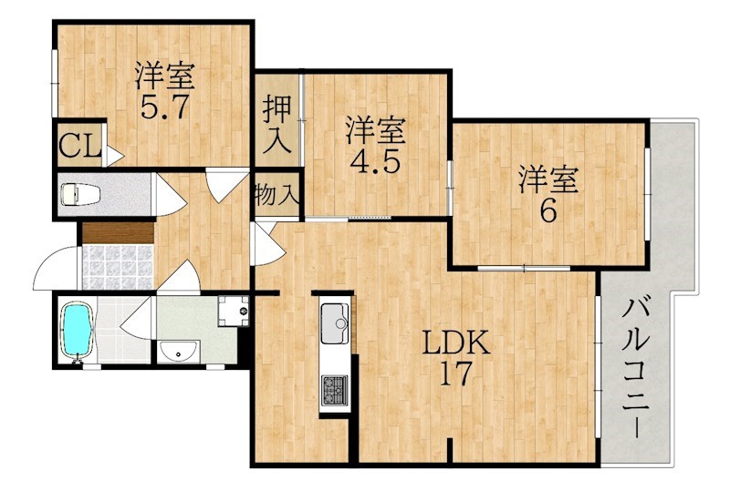 ローズガーデン学園前 間取り図