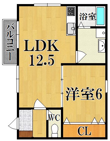 ＲＥＴＯＵＲ　ＵＭＥＤＡ 101号室 間取り