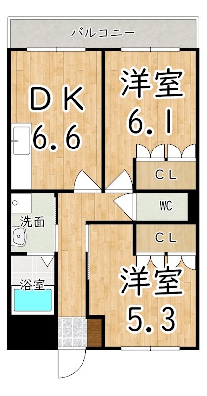 ＫＯＷＡガーデンハイツⅠ 103号室 間取り