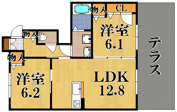 リバーパークⅡ 間取り図