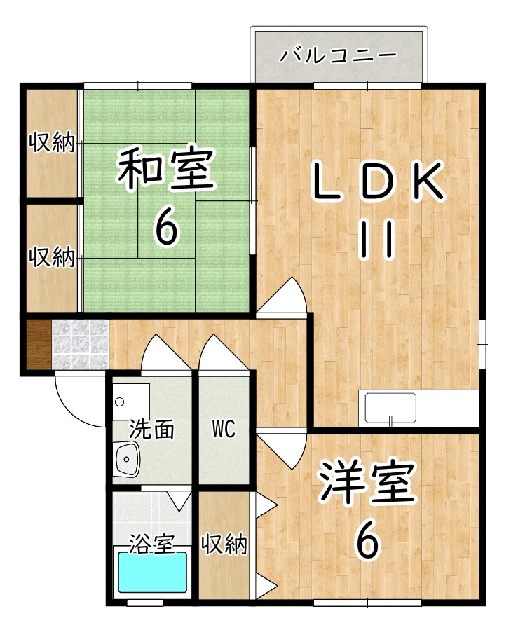 サニーヒルズＮ　Ｃ棟 間取り図