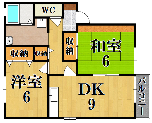 グリーンコートⅠ 間取り図