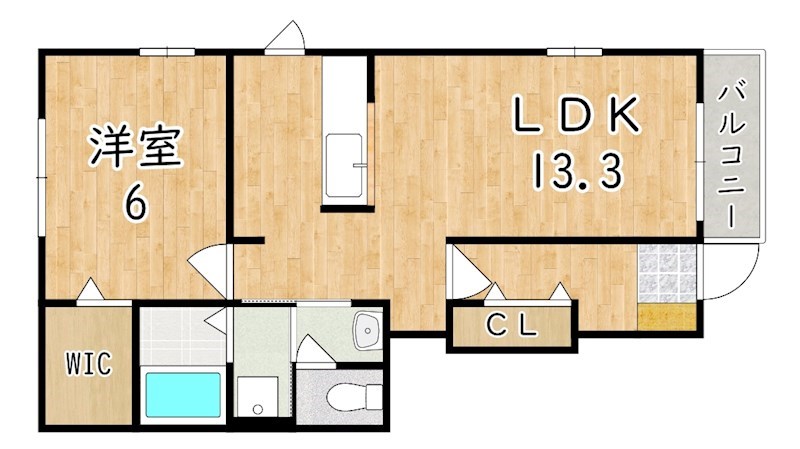 ルーチェみむろ 106号室 間取り
