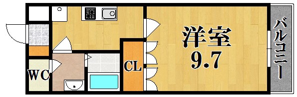 ケイズビューⅡ番館 205号室 間取り