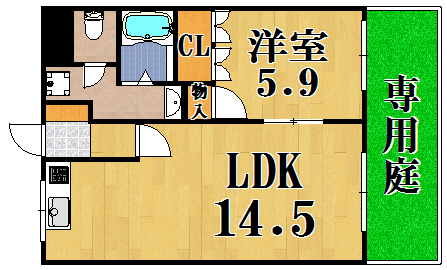 サニーパレス 103号室 間取り