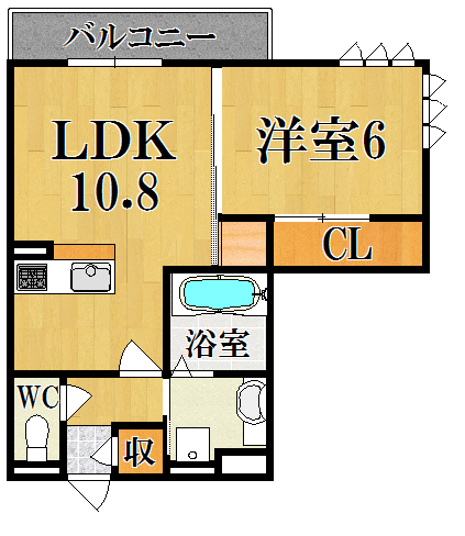 グラン　ウーヴェルト 103号室 間取り