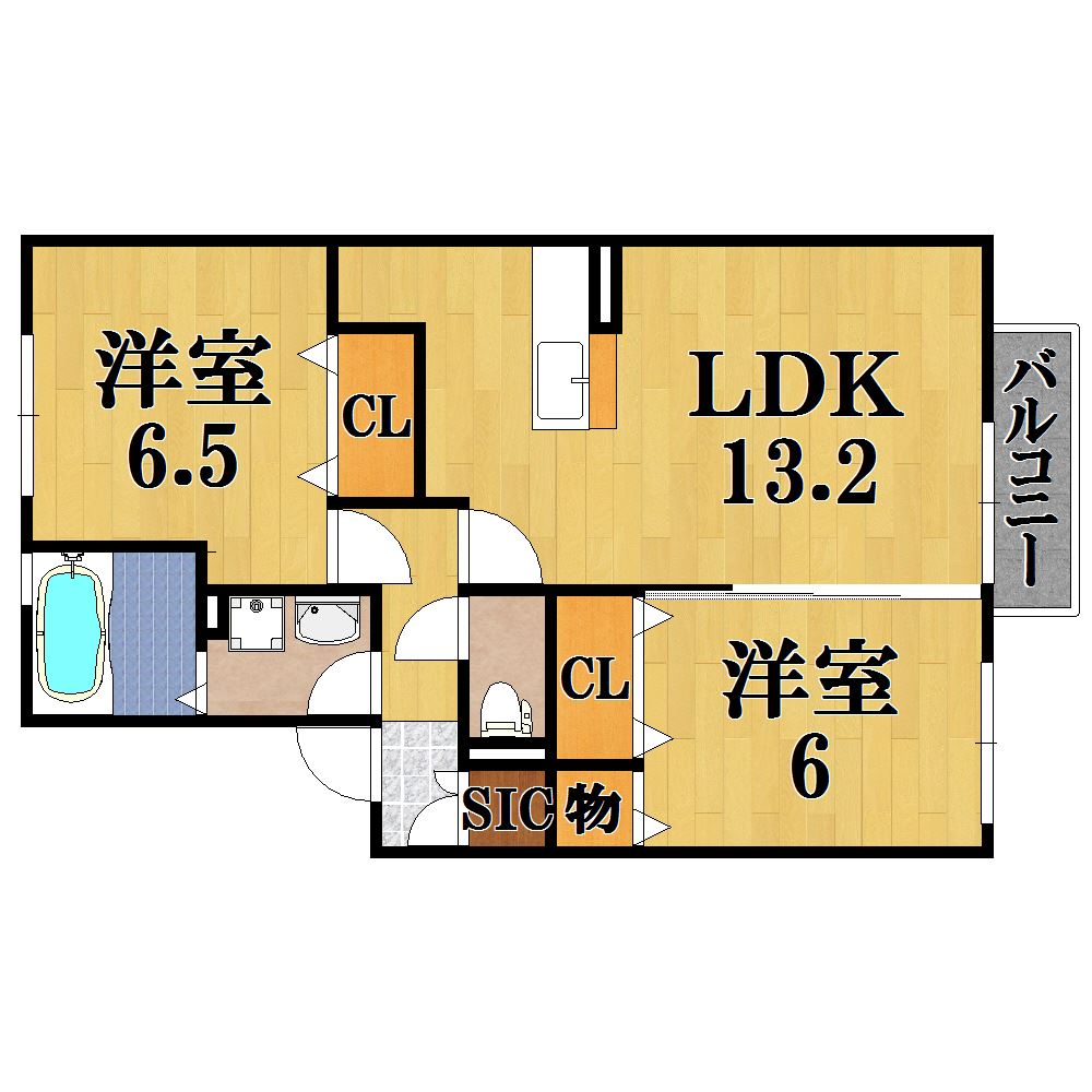 パークヒル平塚 203号室 間取り