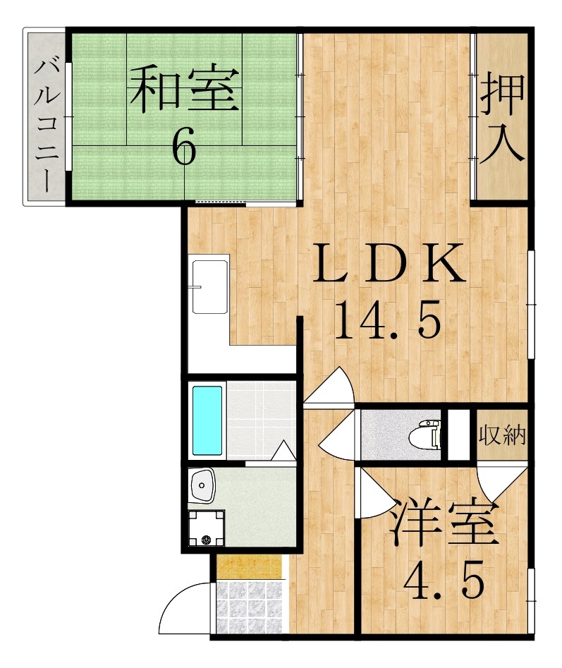 アーバンアネックス 301号室 間取り