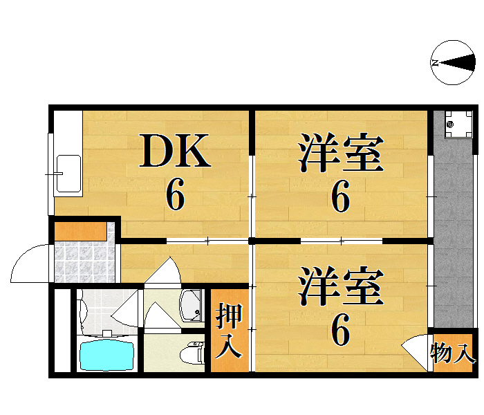 クラウンコート 間取り図