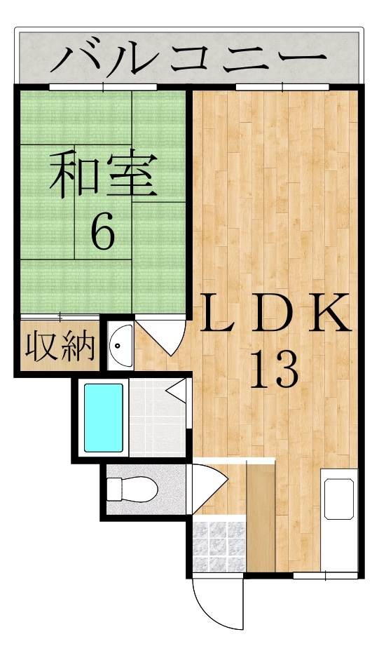 オルボス壱分 203号室 間取り