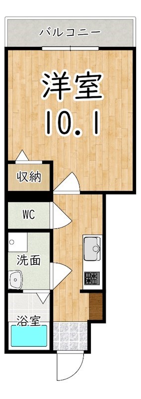 ラ　シュエット　ふたかみ 102号室 間取り