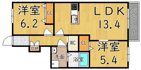 アークガーデン 102号室 間取り