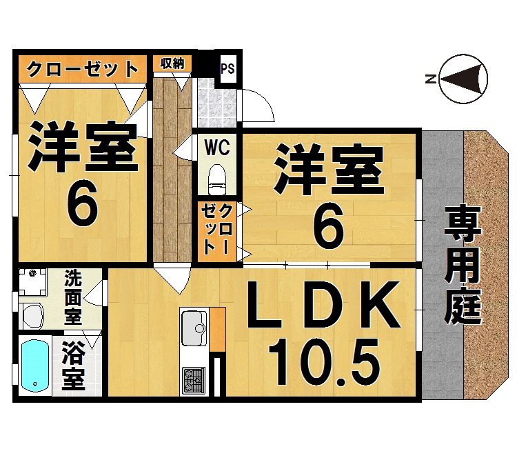 エーデルワイス 101号室 間取り