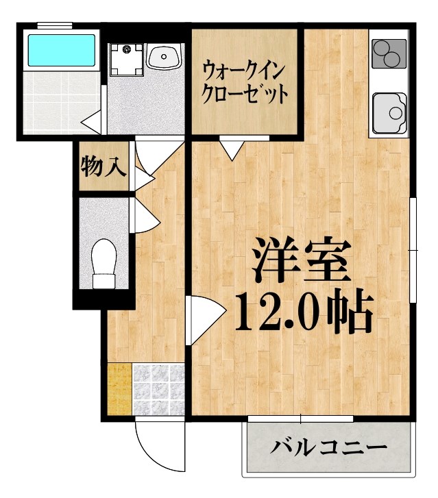 ビベール 103号室 間取り