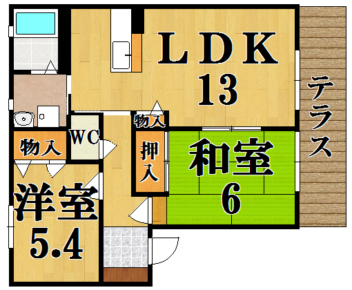 プリムローズ１番館 102号室 間取り
