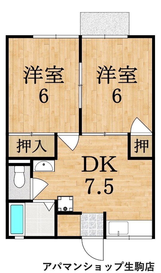 アーバンライフ 104号室 間取り