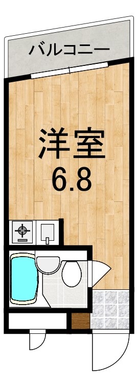 リヴェール王寺 207号室 間取り