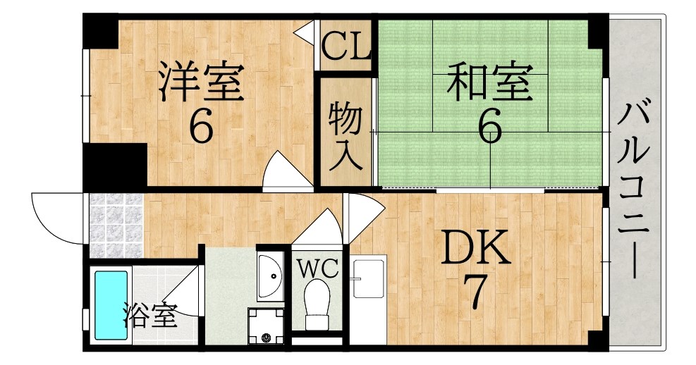 あやめ池ガーデンハイツ 間取り図