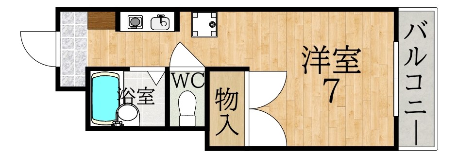 ＷＩＮ　ＬＩＦＥあやめ池 501号室 間取り