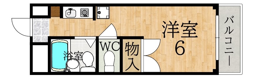 ＷＩＮ　ＬＩＦＥあやめ池 503号室 間取り