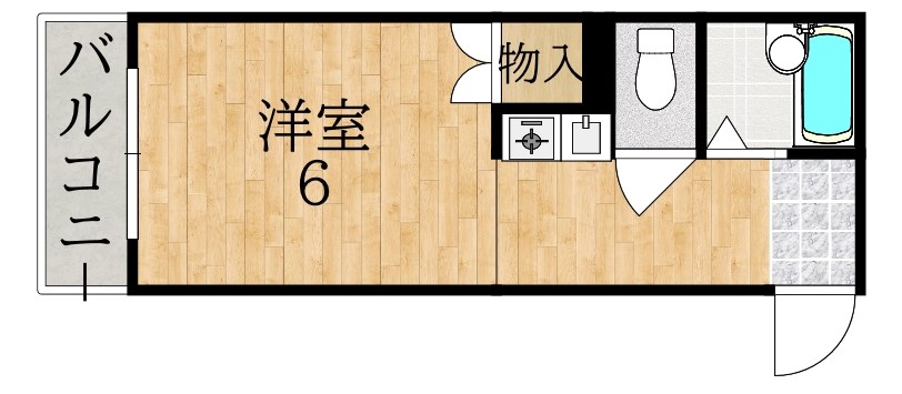 ルミエールタナカ 403号室 間取り