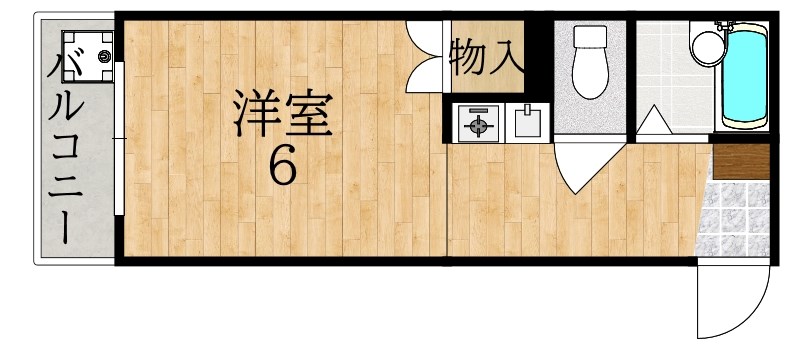 ルミエールタナカ 303号室 間取り