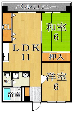 アルファコーポラス 203号室 間取り