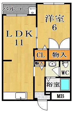 サンハイツ新大宮 211号室 間取り
