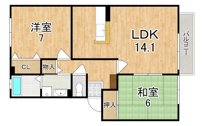 セントレ・デ・トゥース 間取り図